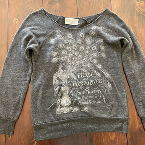 Women's Out of Print Gray Pride & Prejudice Sweatshirt M